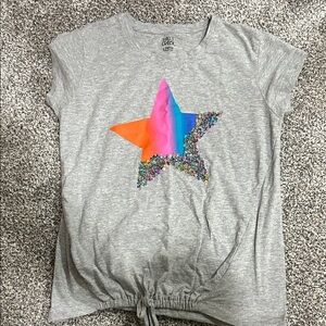 Falls Creek Multicolor Star Gray Kids Tee